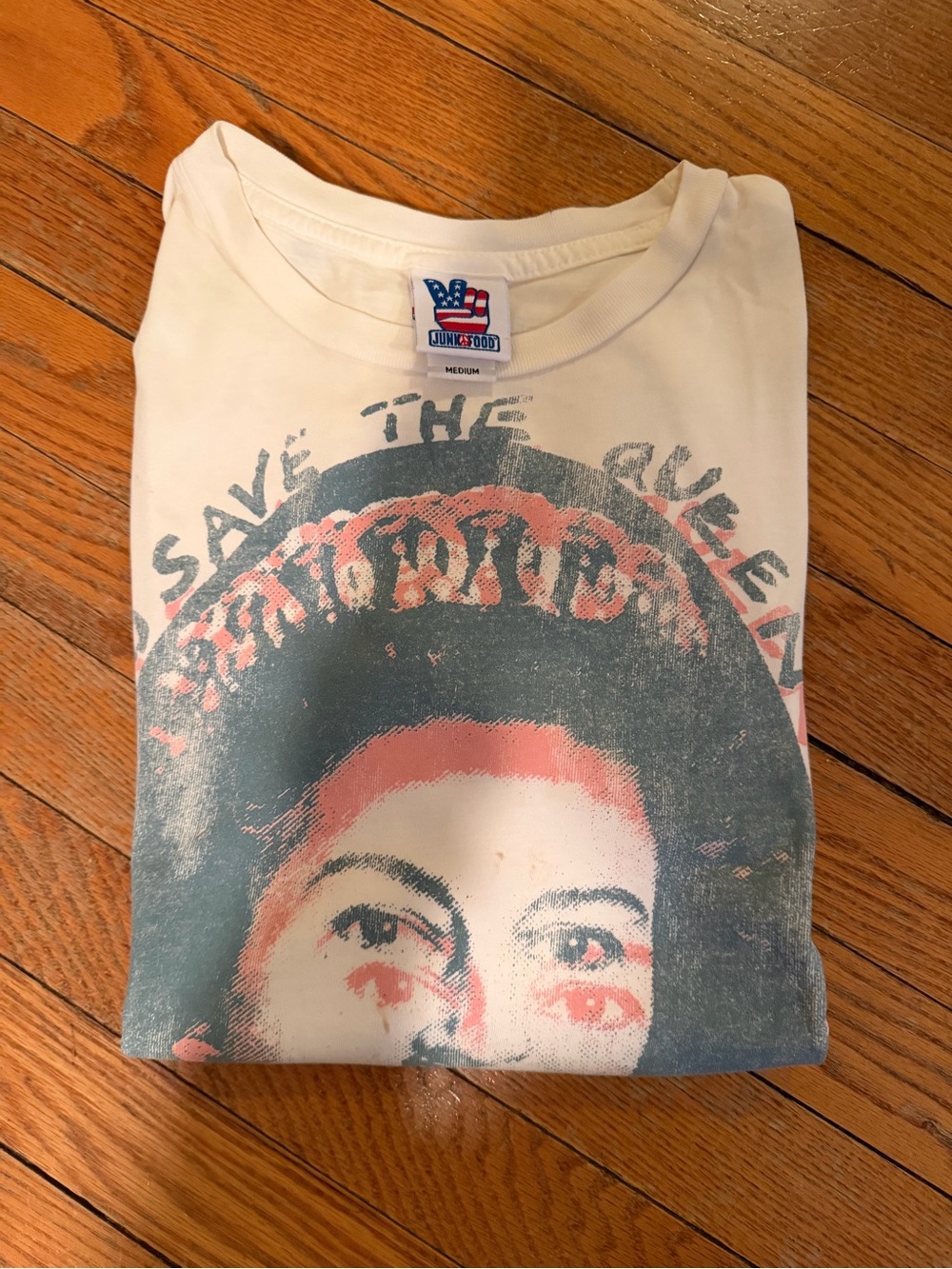 Junk Food Clothing White Tee with Black and Red Graphic - Picture 2 of 7